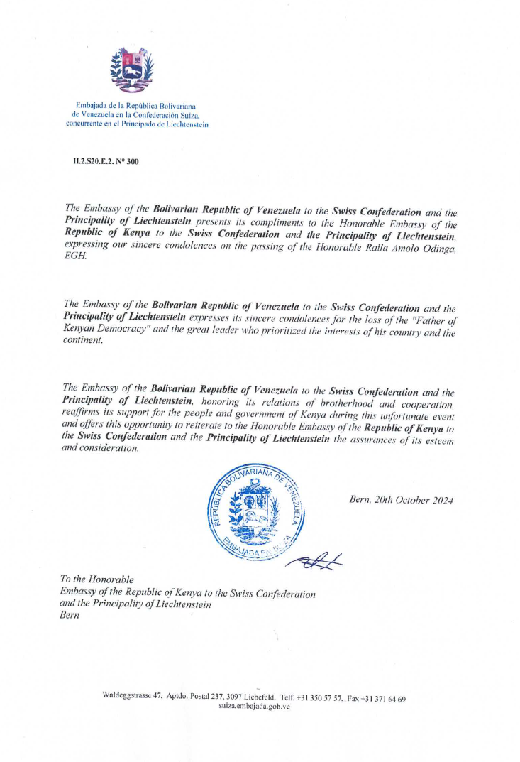 Bolivarian Republic of Venezuela