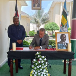 Angola Minister for External Affairs visit at the Kenya Embassy Angola